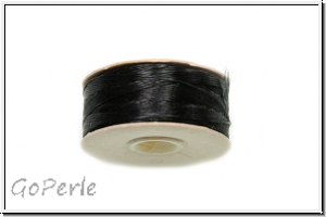 NYMO, SizeD, Beading Thread, Nylon-Fdelgarn, black, 1 Spule