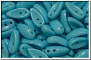 Chili-Beads, 2-Loch, 11x4mm, blue, baby, op., 25 Stk.