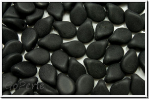 Pip-Beads, 5x7mm, black, op., matte, 50 Stk.