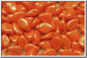 Pip-Beads, 5x7mm, orange, lt., op., luster, 50 Stk.