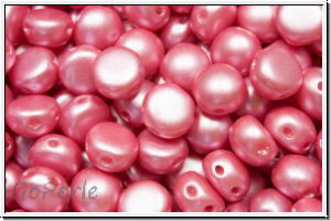 Candy-Beads, 6mm, white, alabaster, pink pastel, 50 Stk.