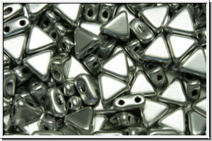 KHEOPS PAR PUCA, 6x5mm, silver, met., satin, 50 Stk.