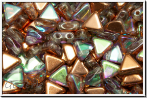 KHEOPS PAR PUCA, 6x5mm, crystal, trans., copper AB, 50 Stk.