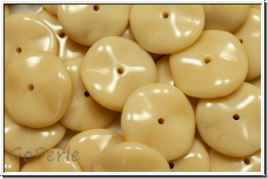 Ripple-Beads, 12mm, ivory, op., 12 Stk.