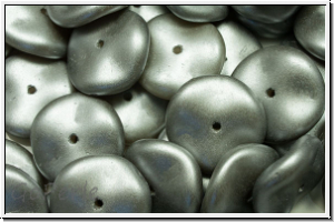 Ripple-Beads, 12mm, white, alabaster, lt. grey pastel, 12 Stk.