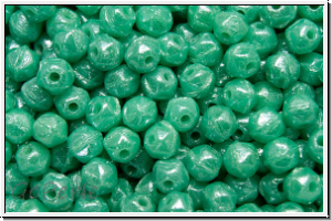 English Cut-Beads, 3,5mm, turquoise, op., luster, 50 Stk.