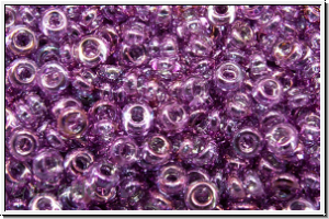 TN-11-0205, TOHO Demi Rounds, 2,2x1mm, amethyst, dk., trans., gold luster, 5g