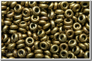 TN-11-0225, TOHO Demi Rounds, 2,2x1mm, bronze, met., antique gold, 5g