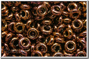 TN-08-0224, TOHO Demi Rounds, 3,1x1,2mm, bronze, burnished, met., 5g