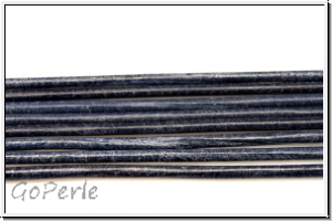 Lederband, 1,3mm, rund, dark blue, Ziege, Lnge 1 m