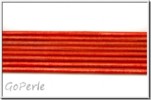 Lederband, 1,3mm, rund, orange, Ziege, Lnge 1 m