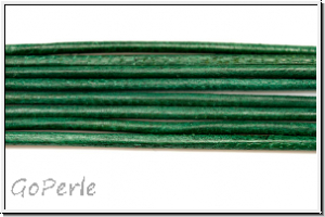 Lederband, 1,3mm, rund, dark green, Ziege, Lnge 1 m