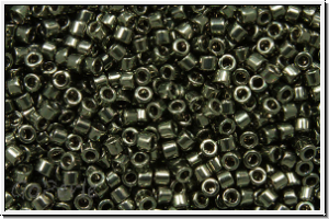 DB0452, MIYUKI Delica, 11/0, hematite, galv., met., 5g