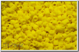 DB0751, MIYUKI Delica, 11/0, yellow, op., matte, 5g