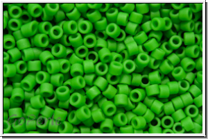 DB0754, MIYUKI Delica, 11/0, green, pea, op., matte, 5g