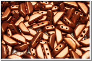 TINOS PAR PUCA, 10x4mm, copper, dk., met., satin, 25 Stk.