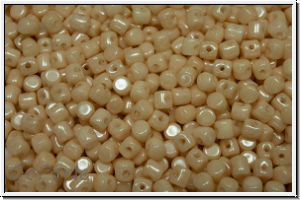 MINOS PAR PUCA, 3x2,5mm, white, op., champagne luster, 50 Stk.