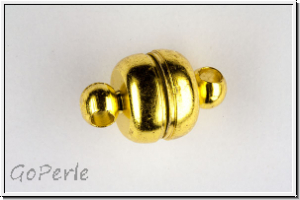 Magnetverschluss, Donut, 12x7mm, goldfb., Messing, 1 Stk.