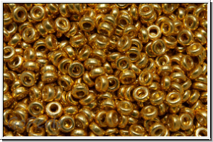 MSP-4202, MIYUKI Spacers, 2,2x1mm, gold, met., galv., duracoat, 5g