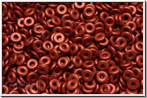 OBD-00030-01620, O-Beads, lava red, met., satin, 5 g