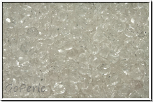 Bhm. Glasschliffperle, feuerpol., 2,5mm, crystal, trans., 50 Stk.