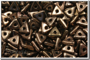 Tri-Beads, 4mm, black, op., vega luster, 100 Stk.