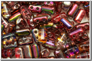 RUL-00030-95200, Rulla Beads, 3x5mm, crystal, trans., magic wine, 100 Stk. (ca. 11 g)