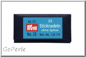 Sticknadel, ohne Spitze, PRYM, No. 26, 32mm Lnge, 5 Stk.