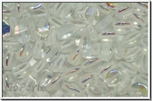 PB-00030-28701, Pinch Beads, 5x3mm, crystal, trans., AB, 65 Stk.