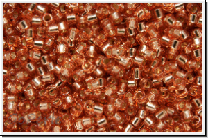 DB2151, MIYUKI Delica, 11/0, rose copper, trans., silver-ld., duracoat, 5g