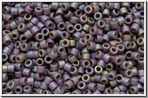 DB2322, MIYUKI Delica, 11/0, grape, op., glazed, matte, AB, 5g