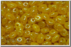 SD-81210-14400, SuperDuo Beads, yellow, opal, luster, 10g