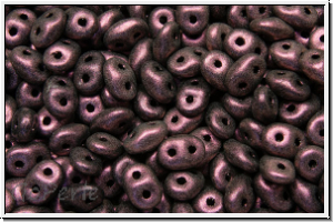 SD-23980-94106, SuperDuo Beads, purple, antique, met., 10g