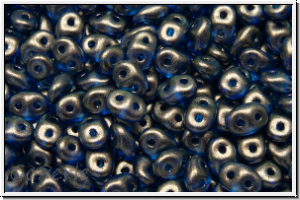 SD-00030-29264, SuperDuo Beads, crystal, trans., halo ultramarine, 10g