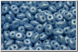 SD-02010-29310, SuperDuo Beads, white, alabaster, soft pastel blue, 10g