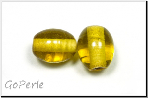 ind. Lampenperle, Olive, 13x10mm, khaki, trans., 1 Stk.