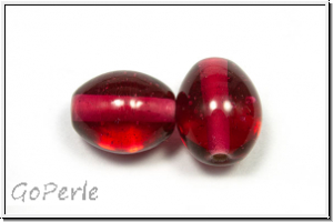 ind. Lampenperle, Olive, 13x10mm, fuchsia, trans., 1 Stk.