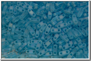 QTL-0148fr, MIYUKI Quarter Tila Beads, aqua, trans., matte, AB, 5g