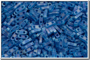 QTL-0149fr, MIYUKI Quarter Tila Beads, blue, capri, trans., matte, AB, 5g