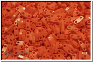 QTL-0406, MIYUKI Quarter Tila Beads, orange, dk., op., 5g