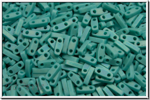 QTL-0412fr, MIYUKI Quarter Tila Beads, turquoise, op., matte, AB, 5g