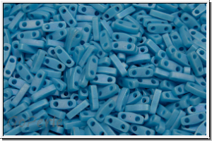 QTL-0413fr, MIYUKI Quarter Tila Beads, aqua, op., matte, AB, 5g