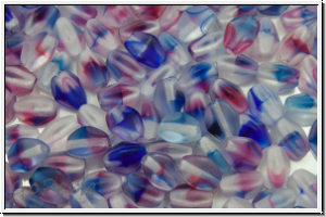 PB-00030-00000-84110, Pinch Beads, 5x3mm, happy blue/pink, trans., matte, 65 Stk.