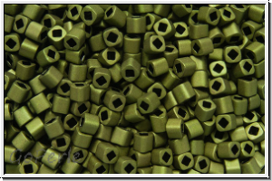 TCS-15-0617, TOHO Cubes, 1,5mm, olivine, met., matte, 5g