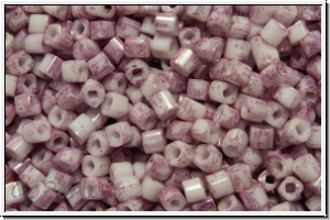 TCS-15-1200, TOHO Cubes, 1,5mm, white, op., pink marbled, 5g