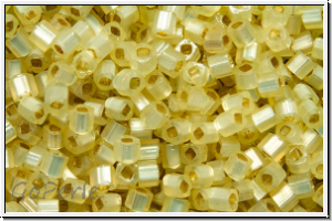 TCS-15-2125, TOHO Cubes, 1,5mm, yellow, lt., opal, silver-ld., 10g