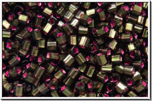 TCS-15-2204, TOHO Cubes, 1,5mm, olvine, trans., pink-ld., matte, 5g