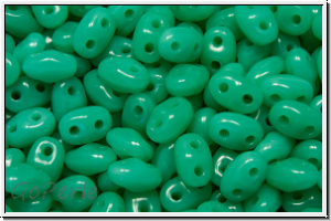 MiniDuo Beads, MATUBO, 2,5x4mm, turquoise, op., 5g