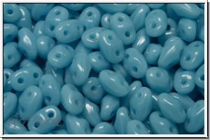 MiniDuo Beads, MATUBO, 2,5x4mm, aqua, op., 5g