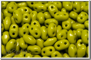 MiniDuo Beads, MATUBO, 2,5x4mm, olivine, op., 5g